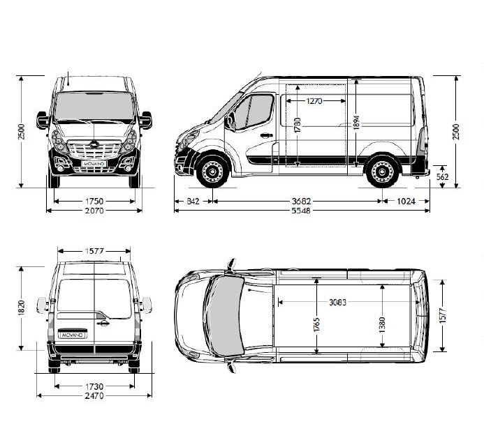 Van - Opel Movano L2H2